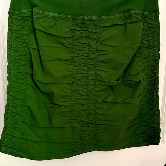 XCVI Olive Ruched Mini Skirt - Picture 3 of 4